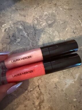 laura mercier Shimmer Lip Gloss Duo in Pink and Coral
